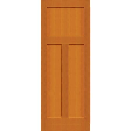 Codel Doors 30" x 80" Fir 3-Panel Mission Interior Shaker Slab Door 2668fir8403